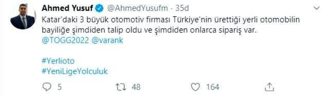 Katar'daki 3 otomotiv firması, yerli otomobilin bayiliğine şimdiden talip oldu.