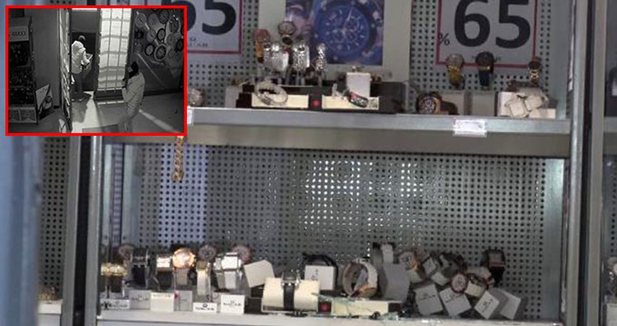 Küçükçekmece'de hırsızlar saat dükkanını soydular