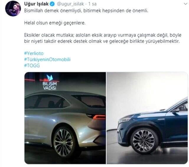 Ünlü isimlerden 'yerli otomobil' paylaşımı: Gururlanmamak elde değil