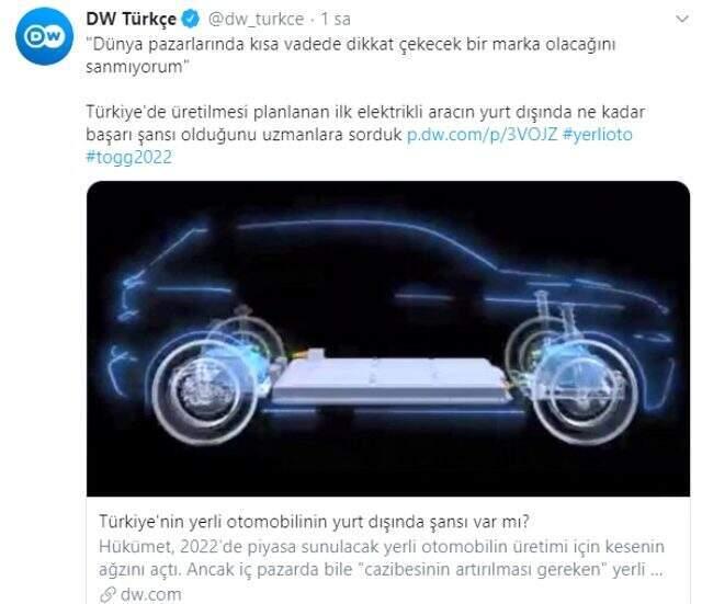 Yerli otomobilin tanıtıldığı sırada Almanlardan skandal mesaj.
