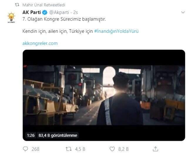 AK Parti'de 7. Olağan Kongre süreci, Cumhurbaşkanı Erdoğan'ın vatandaşlara seslendiği video ile başladı