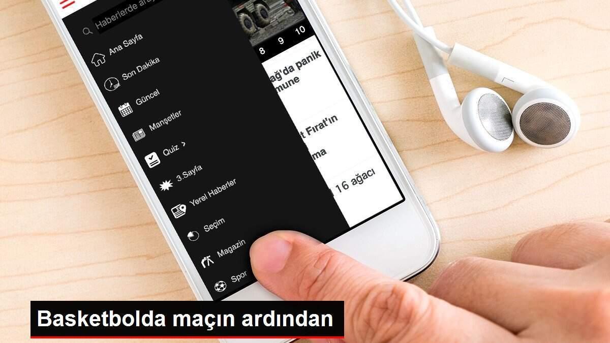 Basketbolda maçın ardından Basketbolda maçın ardından