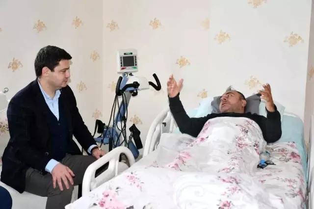 Kaymakam Hacı Hasan Gökpınar'dan gazilere ziyaret Kaymakam Hacı Hasan Gökpınar'dan gazilere ziyaret