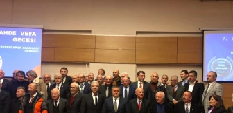 Kayseri Spor Adamları Derneği'nin 7. Vefa Gecesi düzenlendi