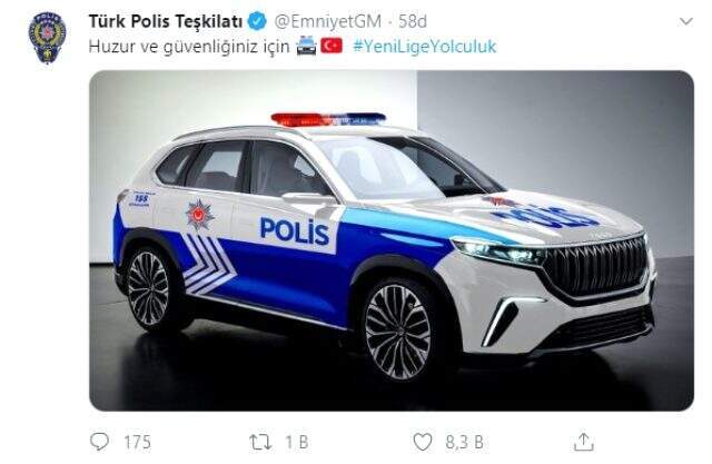 Yerli otomobile Emniyet'te kayıtsız kalmadı: Kulanmayı sabırsızlıkla bekliyoruz