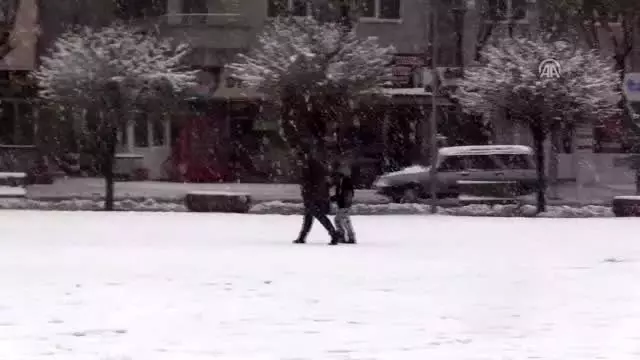 Karaman'da kar yağışı