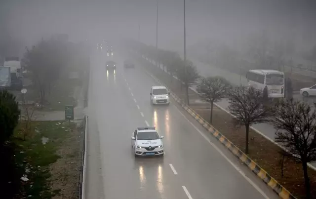 Kilis'te yoğun sis etkili oluyor