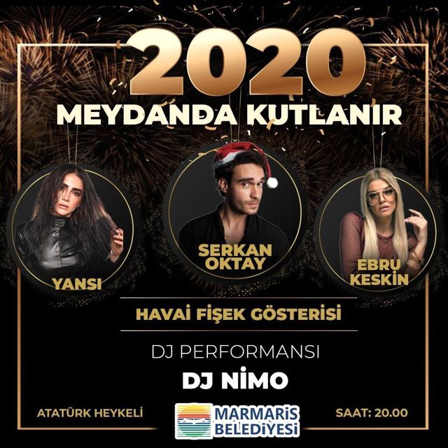 Marmaris te yeni yıl coşku ile kutlanacak