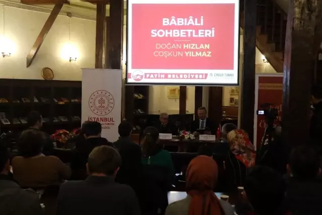 Yazar Doğan Hızlan 'Bâbıâli Sohbetleri'ne konuk oldu Yazar Doğan Hızlan 'Bâbıâli Sohbetleri'ne konuk oldu