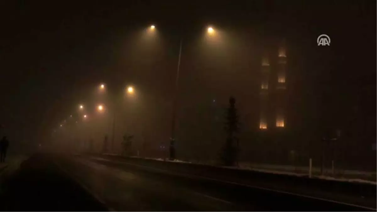 Ağrı'da yoğun sis etkili oluyor (2)