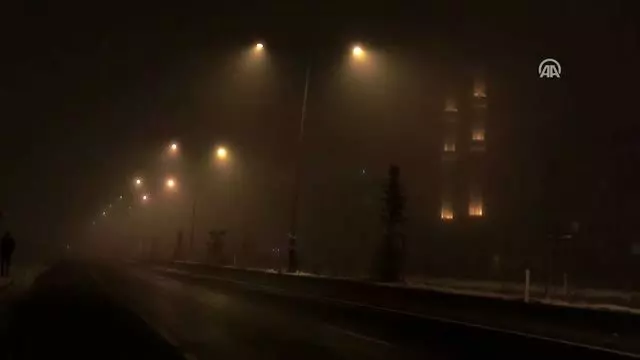 Ağrı’da yoğun sis etkili oluyor (2)