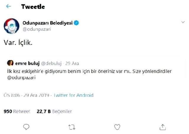 Bir sosyal medya kullanıcının sorusuna belediyenin verdiği yanıt, beğeni yağmuruna tutuldu