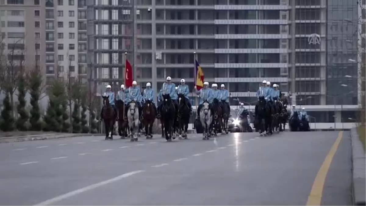 Cumhurbaşkanı Erdoğan, Moldova Cumhurbaşkanı Dodon'u resmi törenle karşıladı