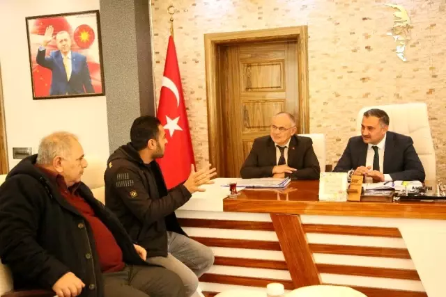Filistin'den gelen heyetten Başkan Cabbar'a ziyaret
