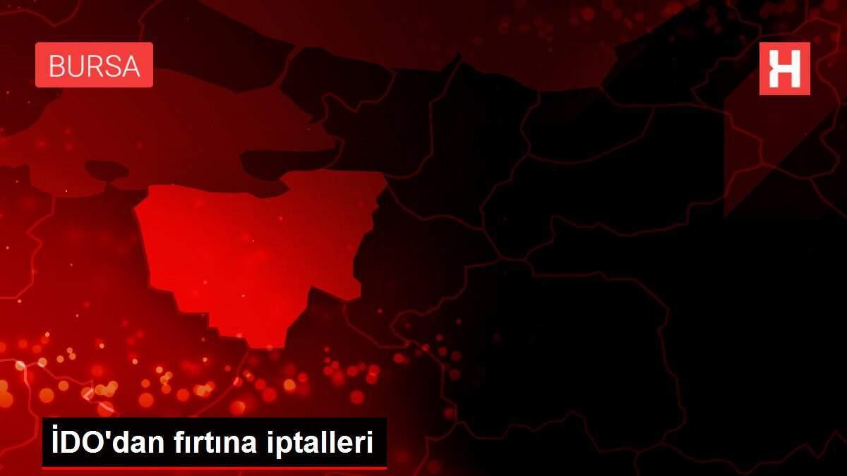 İDO'dan fırtına iptalleri