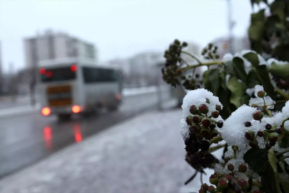 Konya'da kar yağışı