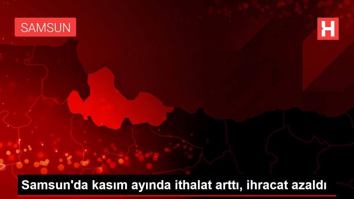 Samsun'da kasım ayında ithalat arttı, ihracat azaldı