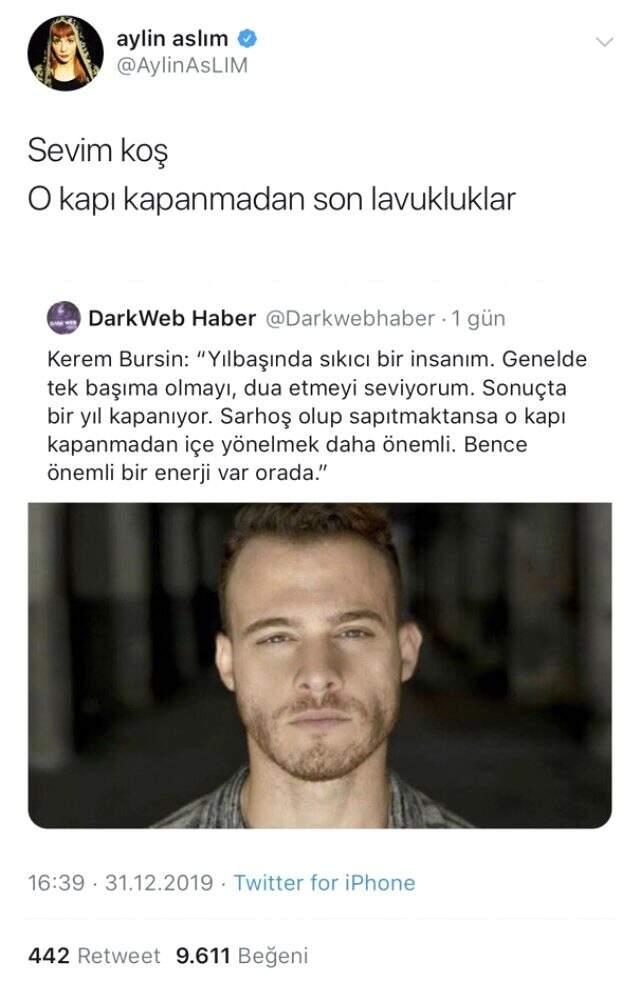 Attığı tweetlerle kendisiyle çelişen şarkıcı Aylin Aslım, sosyal medyada alay konusu oldu