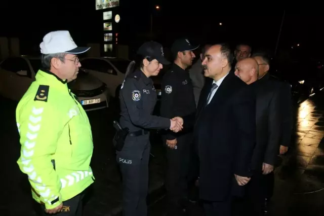Vali Günaydın, yeni yıl tedbirlerini yerinde denetledi