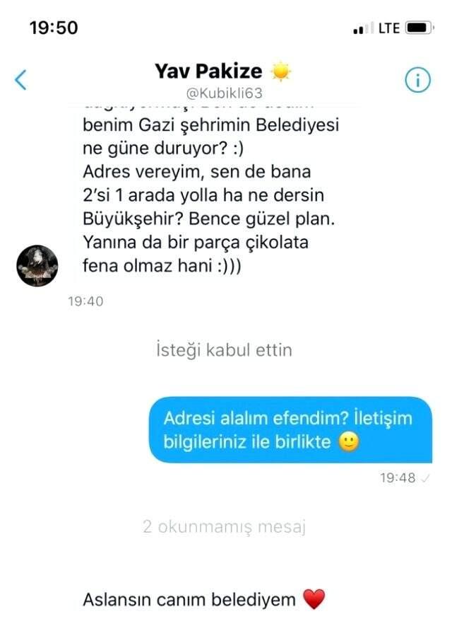 YKS'ye hazırlanan genç kızın sıcak çikolata talebine belediye hediyeyle cevap verdi.