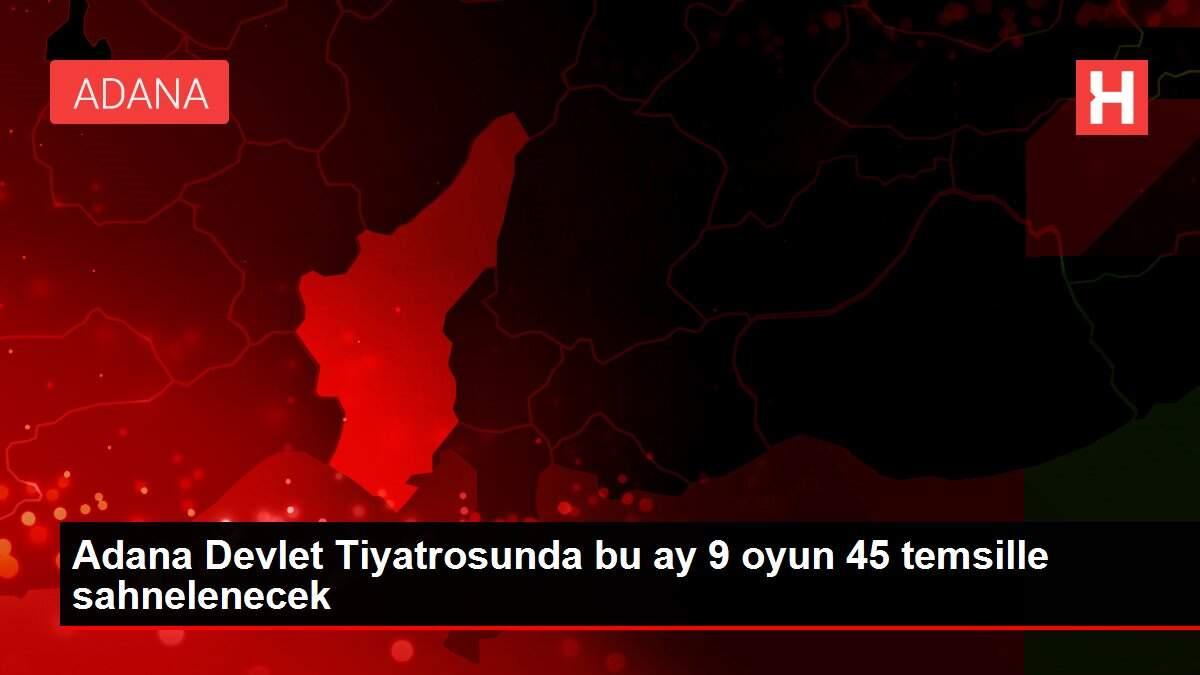 Adana Devlet Tiyatrosunda bu ay 9 oyun 45 temsille sahnelenecek