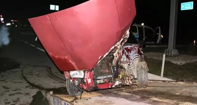 Alkollü sürücü dehşet saçtı! Metrelerce sürüklendi, araç hurdaya döndü