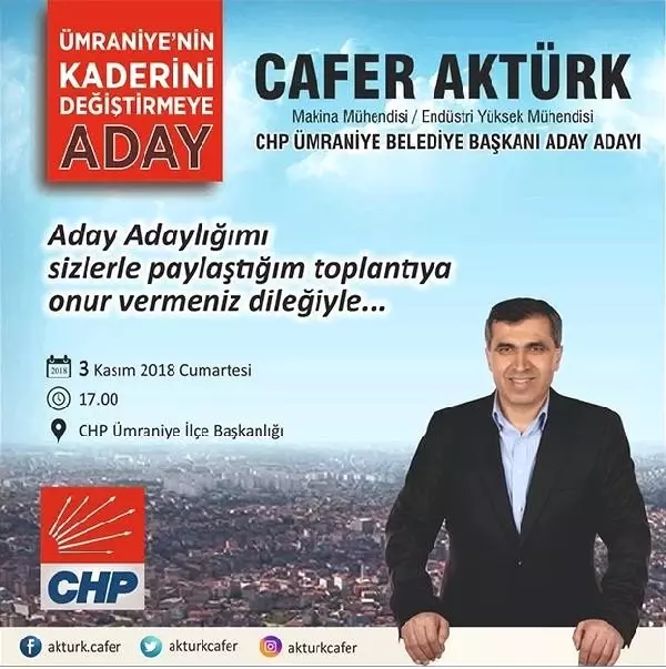 CHP'nin başkan adayı, Şehir Hatları'na atandı
