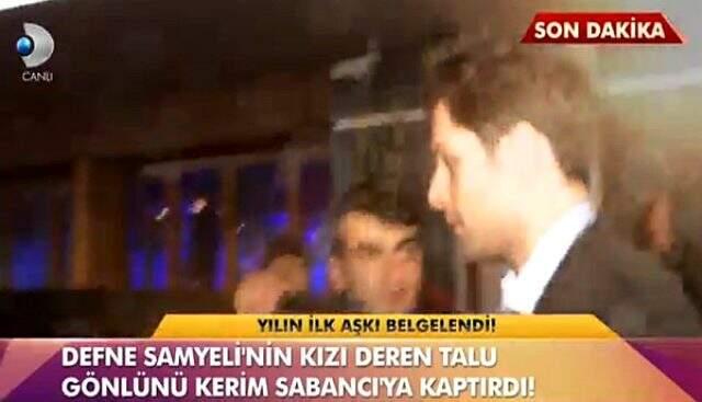 Defne Samyeli'nin kızı Deren Talu, aşk yaşadığı Kerim Sabancı ile ilk kez görüntülendi