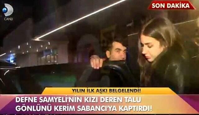 Defne Samyeli'nin kızı Deren Talu, aşk yaşadığı Kerim Sabancı ile ilk kez görüntülendi