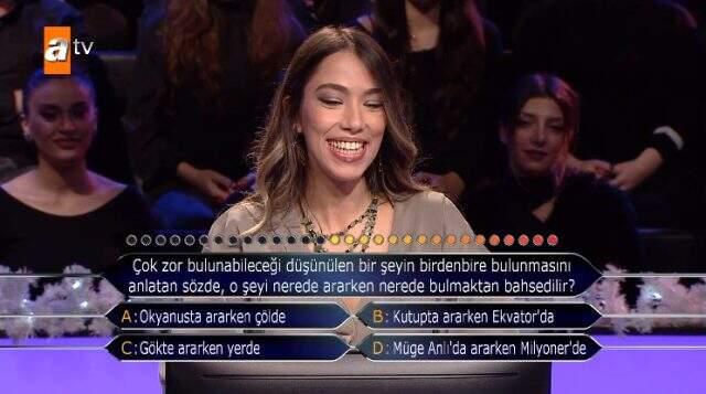 Kim Milyoner Olmak İster'deki Müge Anlı cevabı herkesi güldürdü