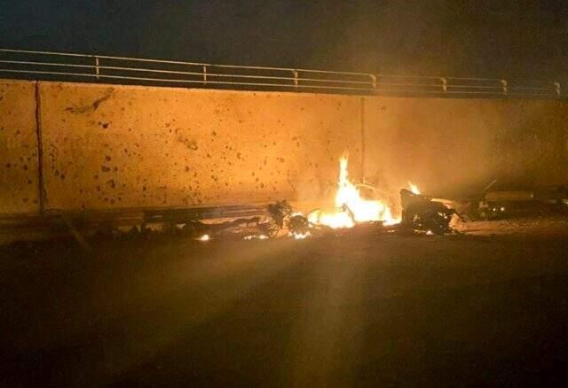 İranlı komutan Kasım Süleymani'nin füze atılan aracının son hali görüntülendi