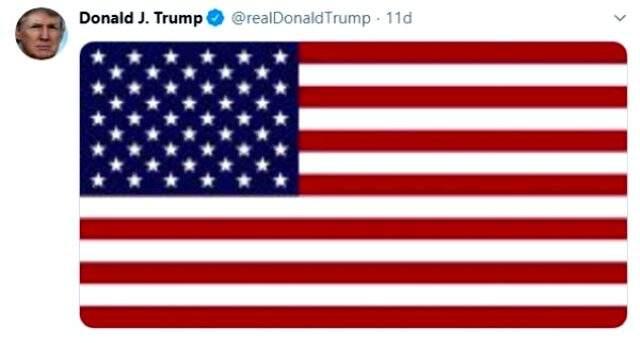 Trump'un Bağdat'taki saldırı sonrası bayraklı paylaşım yaptı