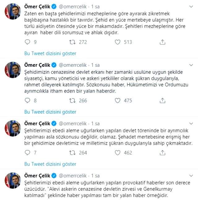 AK Parti ve MSB'den şehit cenazesi açıklaması