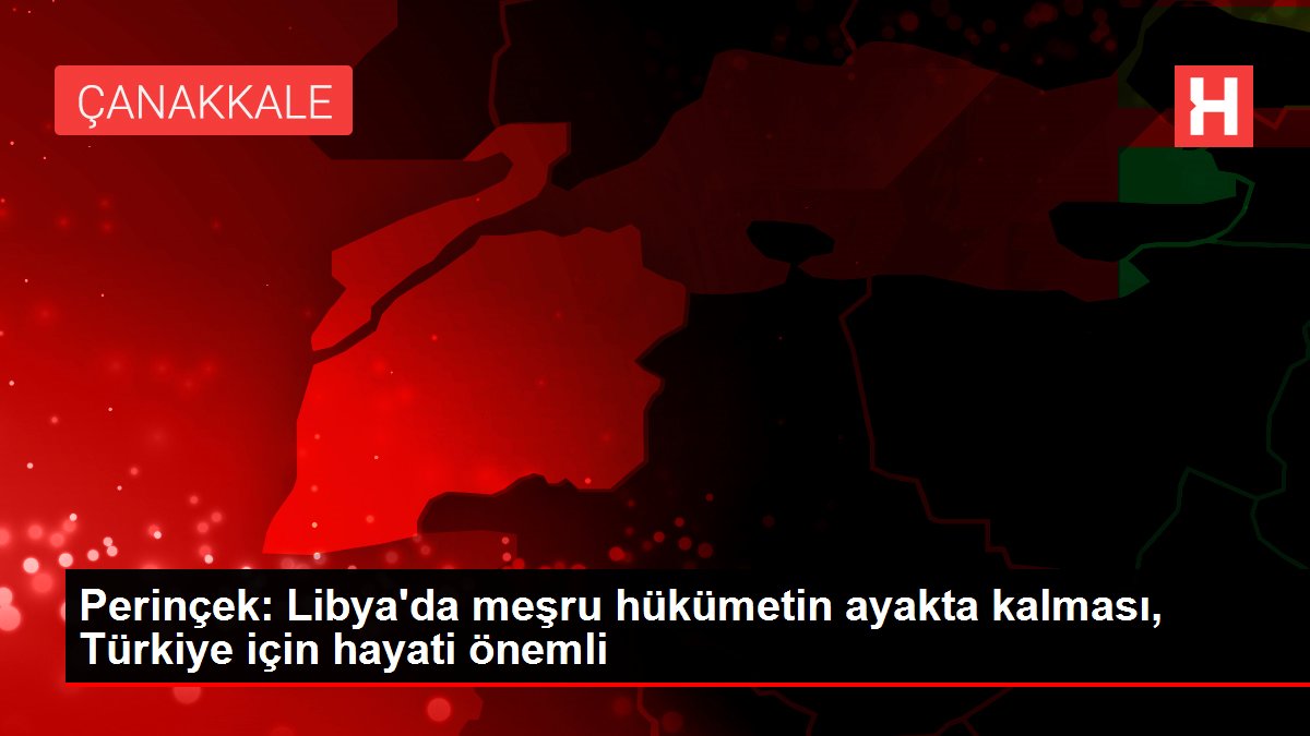 Perinçek: Libya'da meşru hükümetin ayakta kalması, Türkiye için hayati önemli