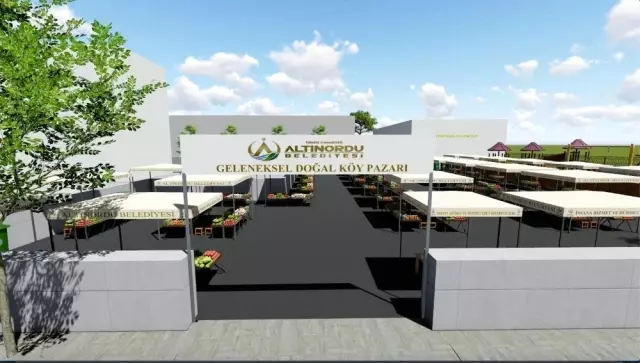 Altınordu köy pazarı yenileniyor Altınordu köy pazarı yenileniyor