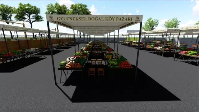 Altınordu köy pazarı yenileniyor Altınordu köy pazarı yenileniyor