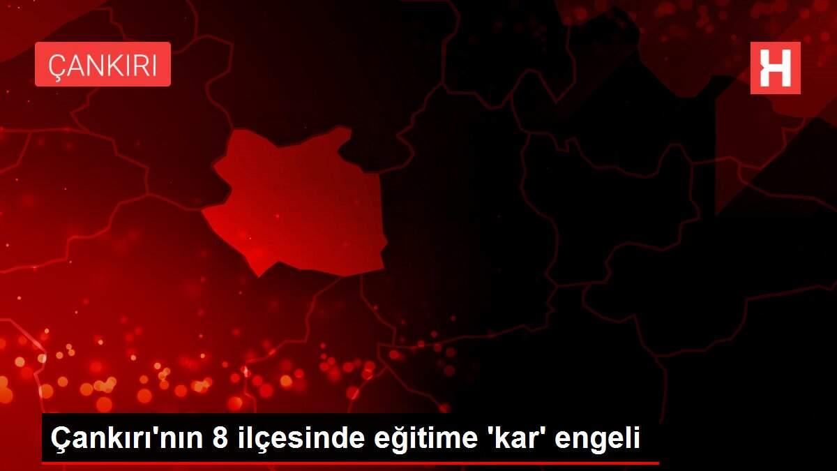 Çankırı'nın 8 ilçesinde eğitime 'kar' engeli
