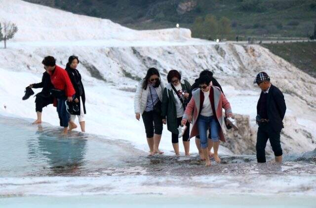 Pamukkale 2019'da 2,5 milyon kişiyi ağırlayarak rekor kırdı
