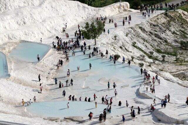 Pamukkale 2019'da 2,5 milyon kişiyi ağırlayarak rekor kırdı