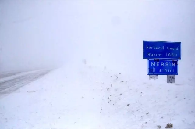 Sertavul Geçidi'nde ulaşım kontrollü sağlanıyor