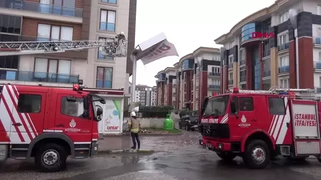 Silivri'de fırtına vatandaşlara zor anlar yaşattı