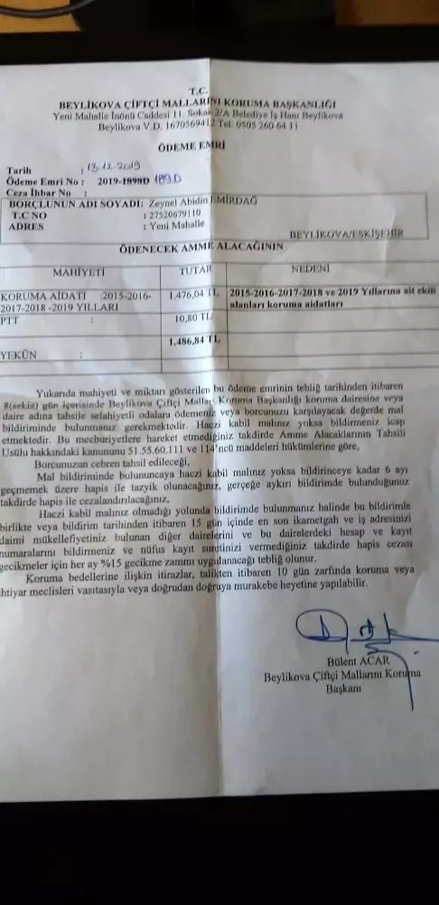 Çiftçiye haciz şoku Çiftçiye haciz şoku
