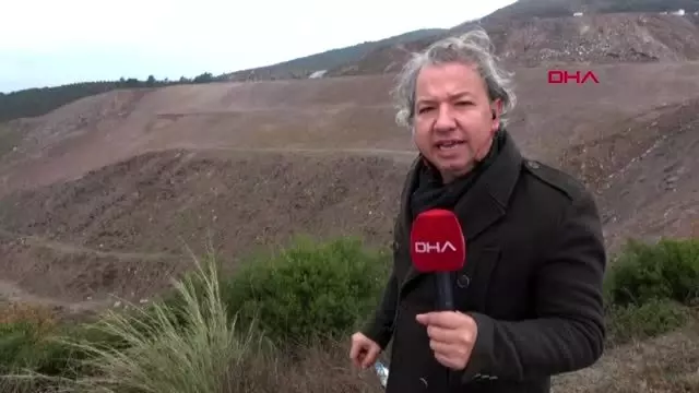 Hafriyat sahasında heyelan tedirgin ediyor Hafriyat sahasında heyelan tedirgin ediyor