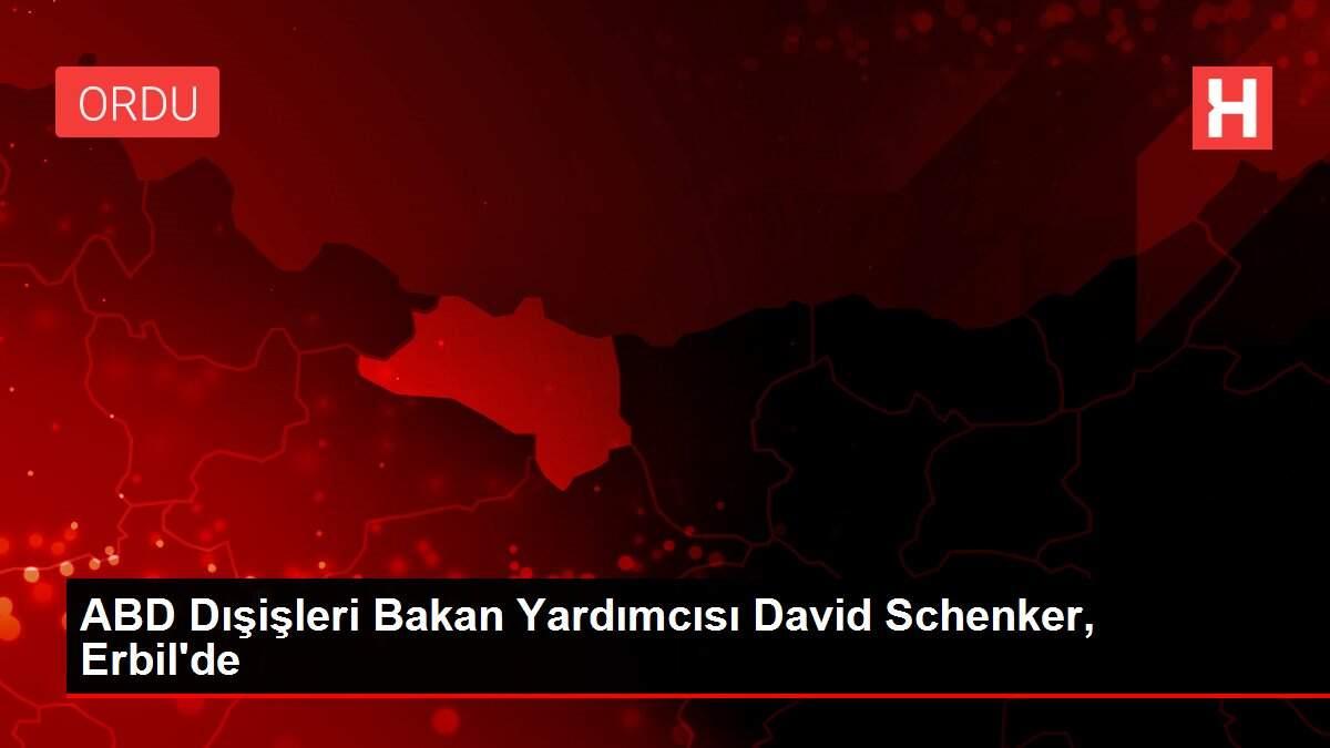 ABD Dışişleri Bakan Yardımcısı David Schenker, Erbil'de