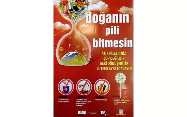Aslanapa Belediyesi'nden atık pil toplama yarışması