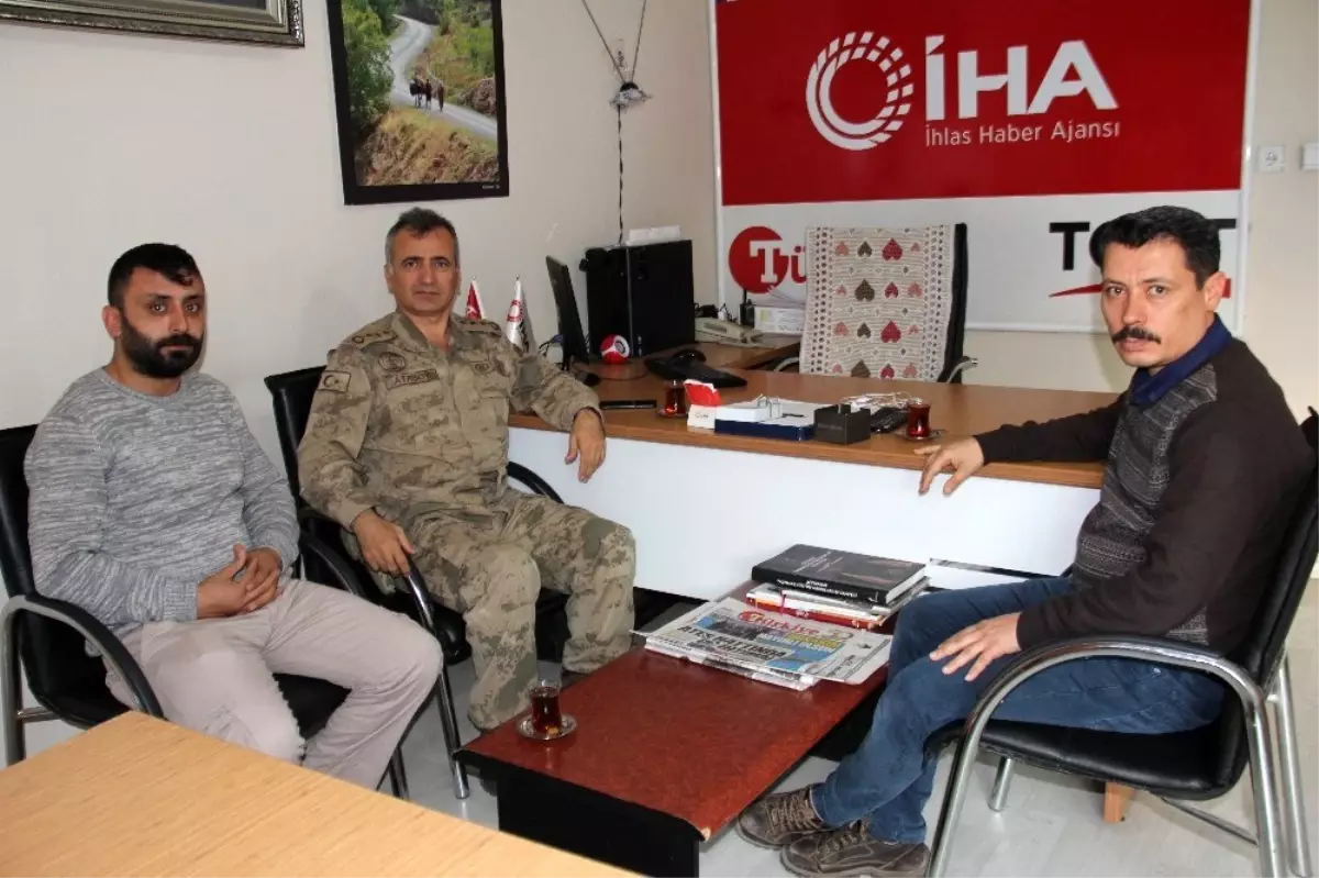 İl Jandarma Komutanı Atasoy'dan İHA'ya ziyaret