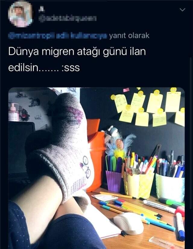 Sosyal medya kullanıcılar, migrenim tuttu diyerek bacaklarını gösteren fenomen Duygu Özaslan'ı tiye aldı