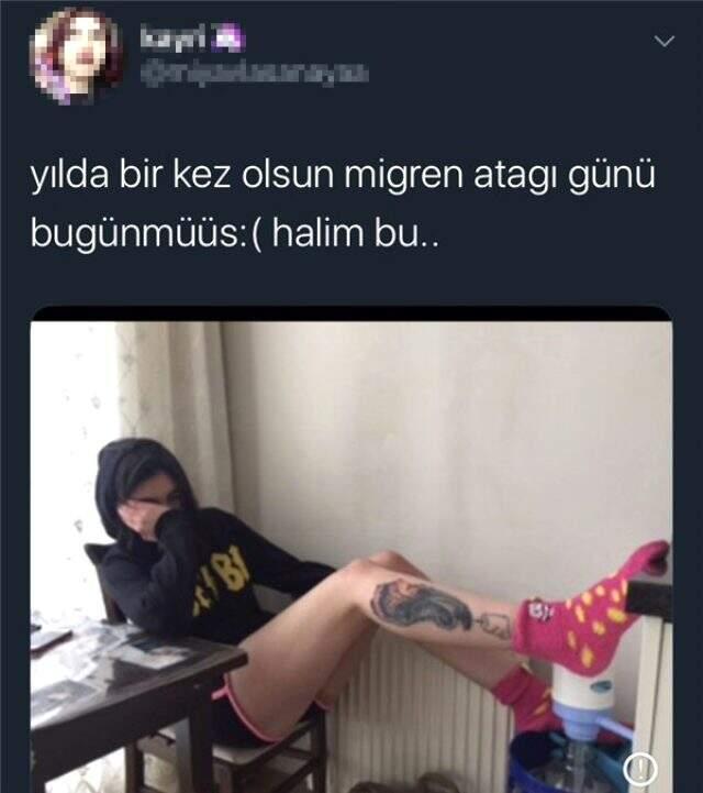 Sosyal medya kullanıcılar, migrenim tuttu diyerek bacaklarını gösteren fenomen Duygu Özaslan'ı tiye aldı