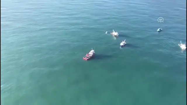 Helikopter Görüntüsü - Kayıp balıkçılar aranıyor
