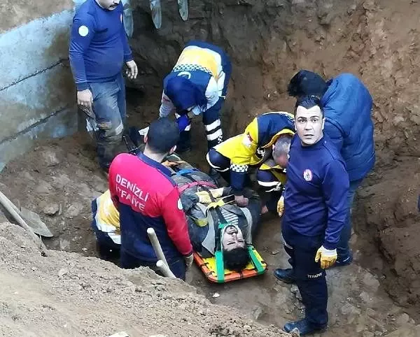 İnşaat alanında heyelan; toprak yığını altında kalan işçi kurtarıldı